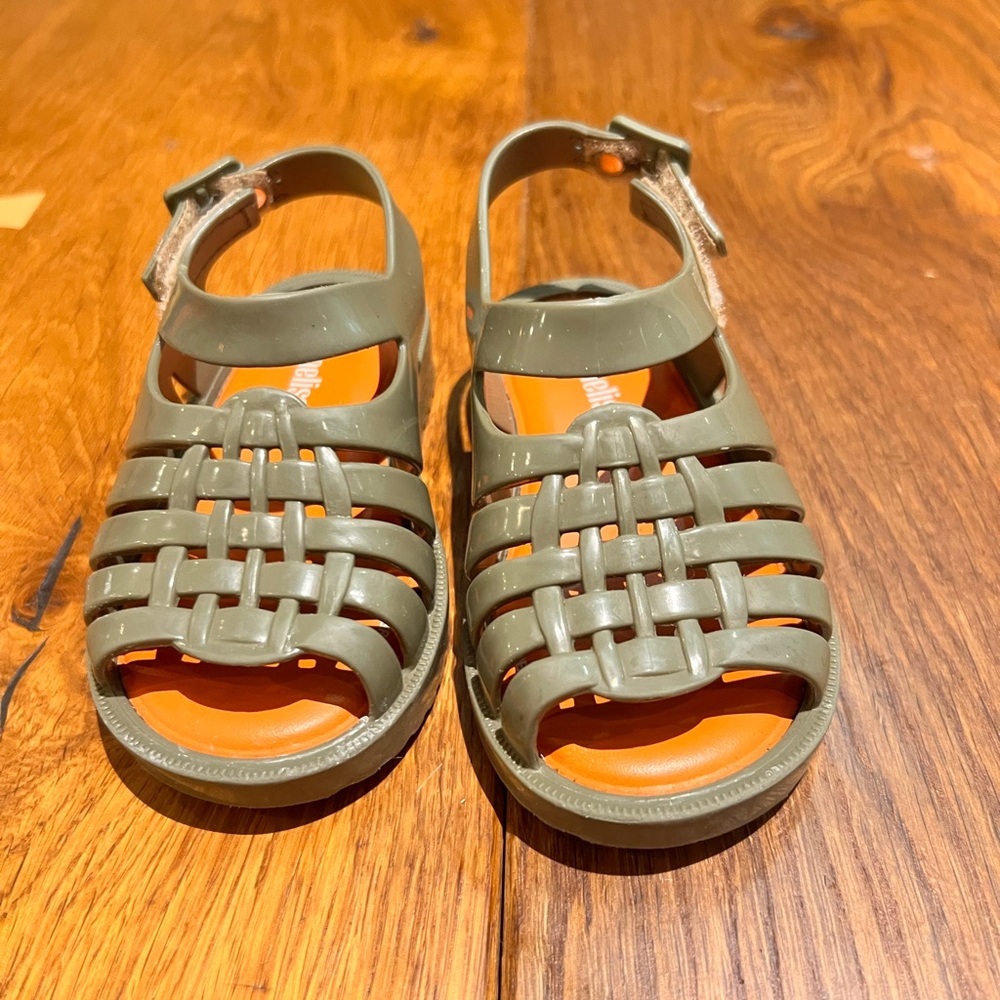 Mini Melissa Olive Green Kids Sandals